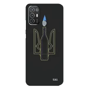 Чехол с картинкой (Патриотический ГЕРБ) на TECNO Pop 6 Pro (BE8) (Герб - Молотова)
