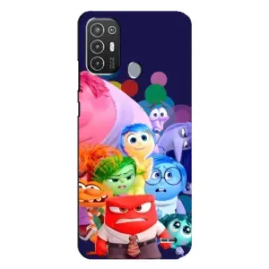 Чехол Головоломка для TECNO Pop 6 Pro (BE8) - (AlphaPrint) (Герои головоломки)