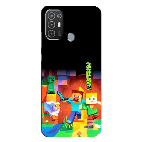 Чехол с рисунком «Герой Майнкрафт» для TECNO Pop 6 Pro (BE8) Чехол с рисунком «Герой Майнкрафт» для TECNO Pop 6 Pro (BE8)