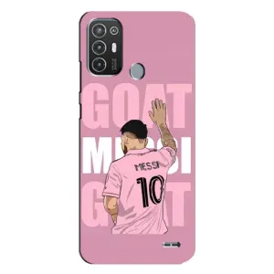 Чехлы Лео Месси в Майами на TECNO Pop 6 Pro (BE8) (GOAT MESSI)
