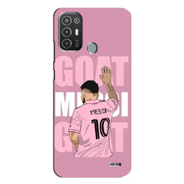 Чехол с рисунком «GOAT MESSI» для TECNO Pop 6 Pro (BE8) Чехол с рисунком «GOAT MESSI» для TECNO Pop 6 Pro (BE8)