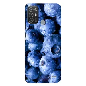 Чехол с изображением вкусной еды для TECNO Pop 6 Pro (BE8) (Голубика)