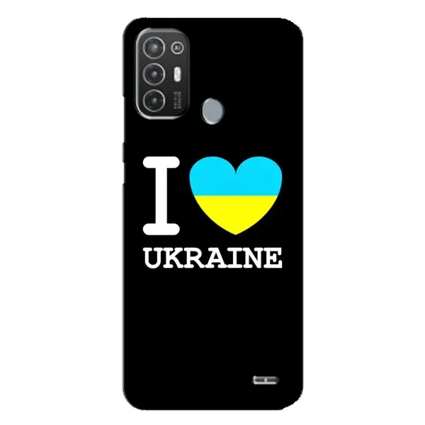 Чехол с рисунком «I Love Ukraine» для TECNO Pop 6 Pro (BE8) Чехол с рисунком «I Love Ukraine» для TECNO Pop 6 Pro (BE8)
