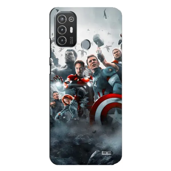Чехол с рисунком «Команда марвел» для TECNO Pop 6 Pro (BE8)
