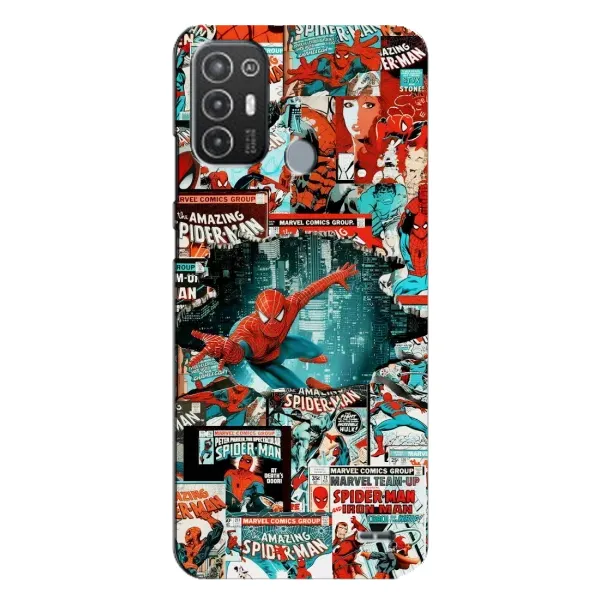 Чехол с рисунком «Комиксы Человек Паук» для TECNO Pop 6 Pro (BE8) Чехол с рисунком «Комиксы Человек Паук» для TECNO Pop 6 Pro (BE8)