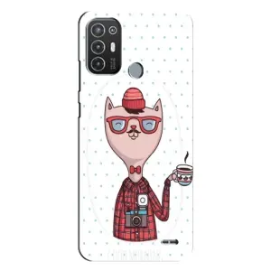 Чехол на тематику: Коты для TECNO Pop 6 Pro (BE8) (Кот аристократ)
