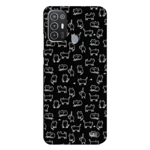 Чохол на тематику: Коти для TECNO Pop 6 Pro (BE8) (Котики на чорному)