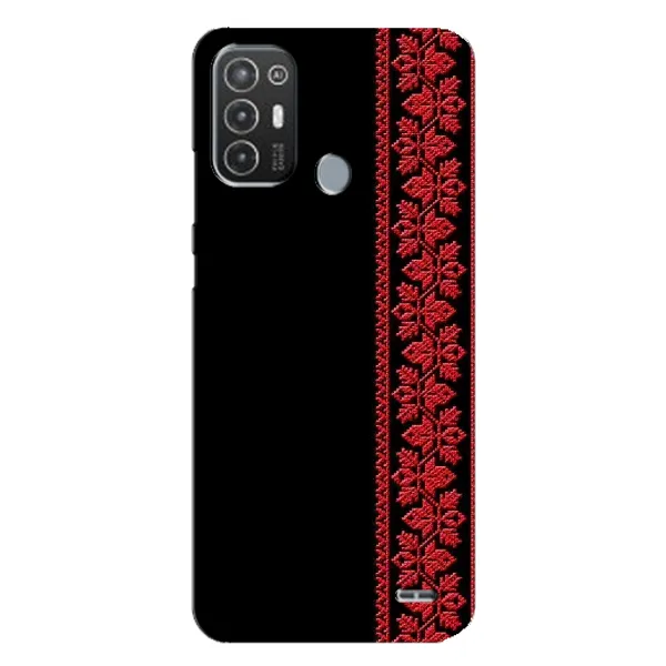 Чехол с рисунком «Красная Вышиванка» для TECNO Pop 6 Pro (BE8) Чехол с рисунком «Красная Вышиванка» для TECNO Pop 6 Pro (BE8)