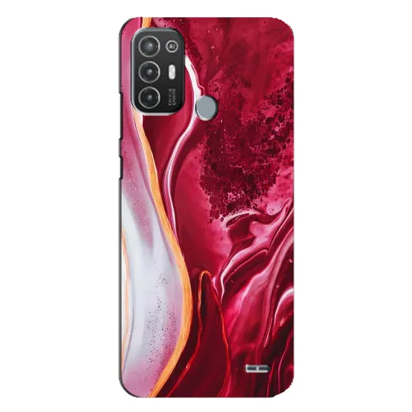 Чехол с рисунком «Красный мрамор» для TECNO Pop 6 Pro (BE8) Чехол с рисунком «Красный мрамор» для TECNO Pop 6 Pro (BE8)