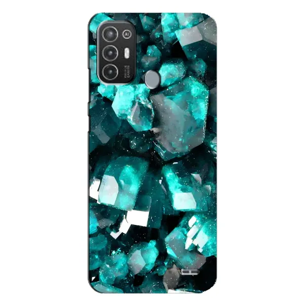 Чехол с рисунком «Кристалы» для TECNO Pop 6 Pro (BE8)