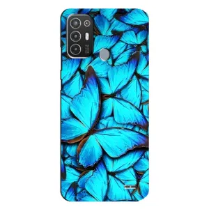 Силиконовый бампер с картинкой животных для TECNO Pop 6 Pro (BE8) (Крылья бабочек)