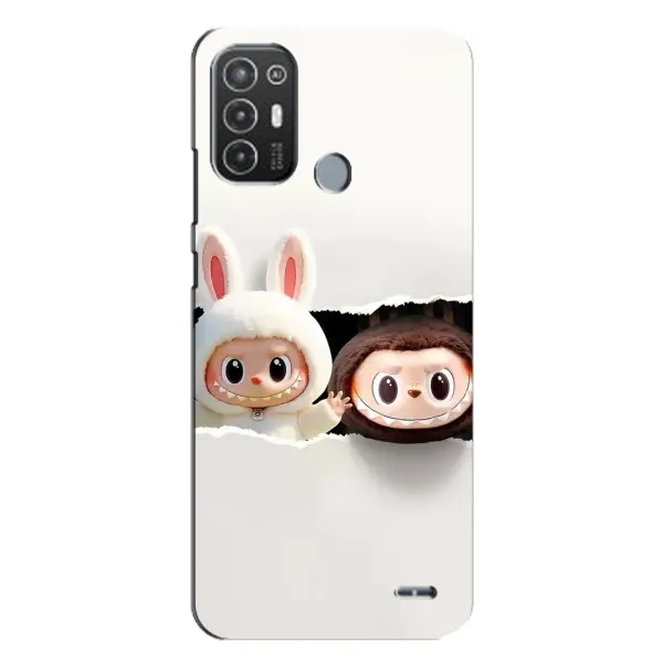 Чехол с рисунком «Фигурки Labubu» для TECNO Pop 6 Pro (BE8)