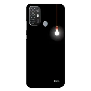 Чохол з картинками на чорному фоні для TECNO Pop 6 Pro (BE8) (Лампочка)
