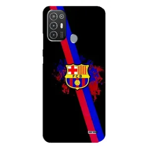Чехол для TECNO Pop 6 Pro (BE8) (Барселона) (Лого Барсы)