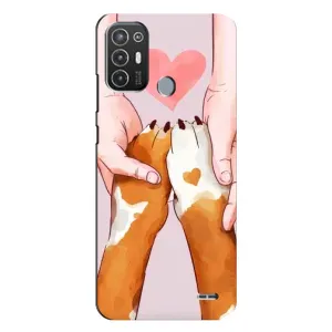 Чохол (ТПУ) Милі песики для TECNO Pop 6 Pro (BE8) (Любов до собак)