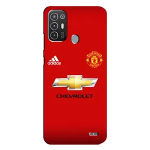 Силиконовые Чехлы принт Футбол на TECNO Pop 6 Pro (BE8) (Man United)