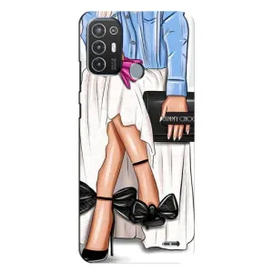 Силіконовый Чохол на TECNO Pop 6 Pro (BE8) з картинкой Модных девушек (Мода)