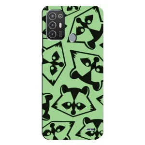 Силіконовий Чохол з Энотами на TECNO Pop 6 Pro (BE8) (Мордочки Єнота)