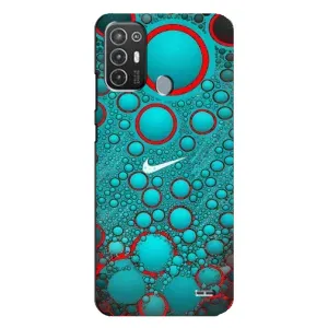 Силіконовый Чохол на TECNO Pop 6 Pro (BE8) з картинкою НАЙК (Найк зелений)