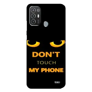 Чохол з Прикольним Принтом на TECNO Pop 6 Pro (BE8) (Не чіпай мій телефон)