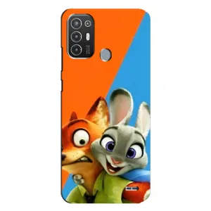 Чохли ЗООТРОПОЛІС для TECNO Pop 6 Pro (BE8) (Нік і Хопс)