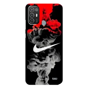 Силіконовый Чохол на TECNO Pop 6 Pro (BE8) з картинкою НАЙК (Nike дим)
