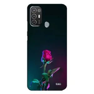 Чехол с рисунком «Ночная роза» для TECNO Pop 6 Pro (BE8)