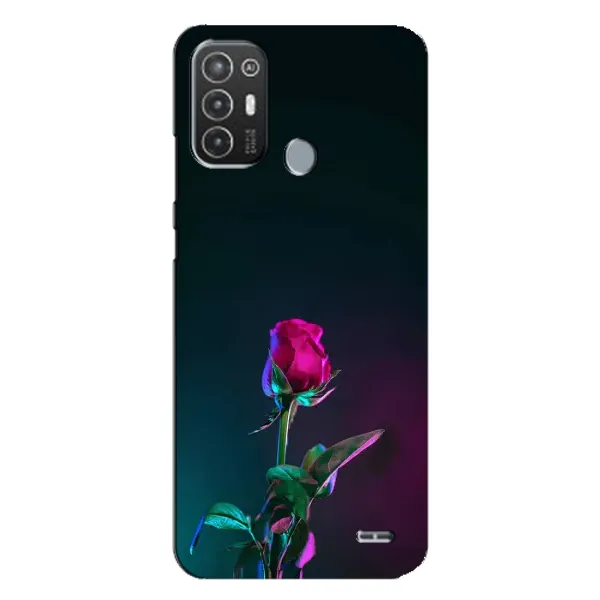 Чехол с рисунком «Ночная роза» для TECNO Pop 6 Pro (BE8)