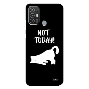Бампер с изображением Котиков для Техно Поп 6 про (Not Today)