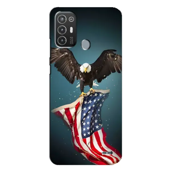 Чехол с рисунком «Орел и флаг» для TECNO Pop 6 Pro (BE8) Чехол с рисунком «Орел и флаг» для TECNO Pop 6 Pro (BE8)