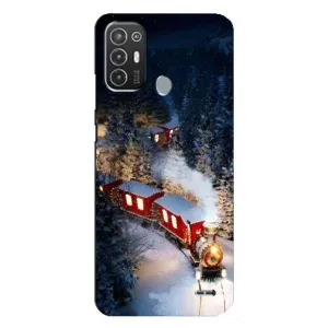 Силіконовий бампер на різдво для TECNO Pop 6 Pro (BE8) (Потяг)