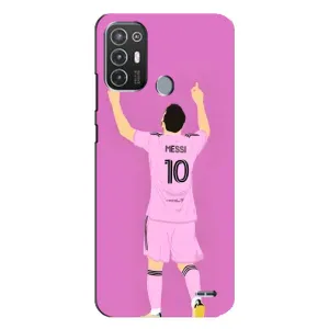 Чехлы Лео Месси в Майами на TECNO Pop 6 Pro (BE8) (Празднование Месси)