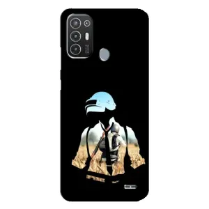Чохол з картинкою "Герой Pubg" на TECNO Pop 6 Pro (BE8) (Пубг мен)