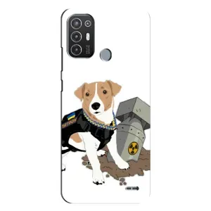 Чехол с принтом Собаки Патрон для TECNO Pop 6 Pro (BE8) (Пёс Патрон с ракетой)