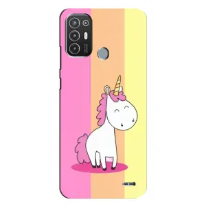 Чехол Unicorn на TECNO Pop 6 Pro (BE8) (Радужный Единорог)