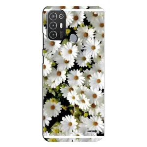 Чохол з ромашками на TECNO Pop 6 Pro (BE8) (Рамка в ромашках)