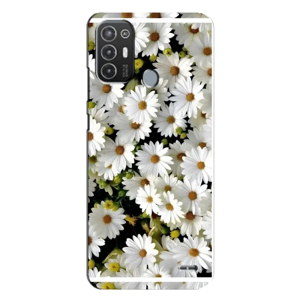 Чехол с рисунком «Рамка в ромашках» для TECNO Pop 6 Pro (BE8) Чехол с рисунком «Рамка в ромашках» для TECNO Pop 6 Pro (BE8)