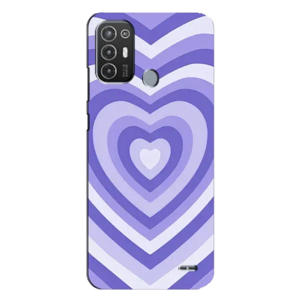 Чехол с рисунком «Сердце фиолет» для TECNO Pop 6 Pro (BE8) Чехол с рисунком «Сердце фиолет» для TECNO Pop 6 Pro (BE8)