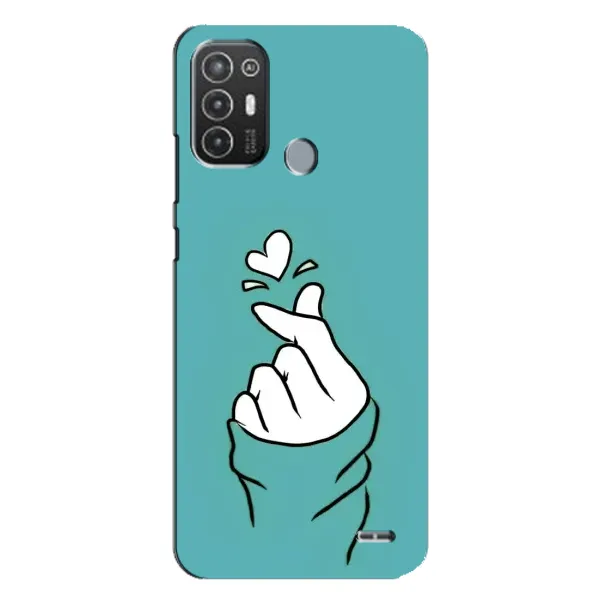 Чохол з малюнком «Сердечко на бірюзовому» для TECNO Pop 6 Pro (BE8) Чохол з малюнком «Сердечко на бірюзовому» для TECNO Pop 6 Pro (BE8)