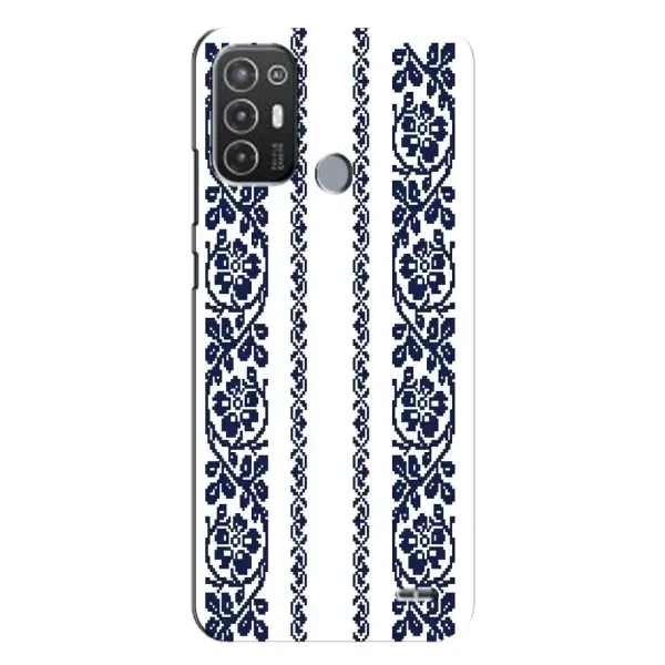 Чехол с рисунком «Синяя вышиванка» для TECNO Pop 6 Pro (BE8) Чехол с рисунком «Синяя вышиванка» для TECNO Pop 6 Pro (BE8)