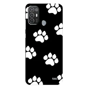 Бампер для TECNO Pop 6 Pro (BE8) з картинкою "Песики" (Сліди собак)
