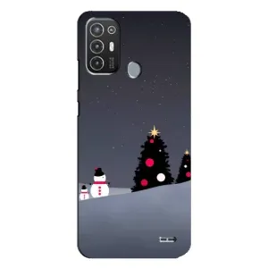 Чехлы на Новый Год TECNO Pop 6 Pro (BE8) (Снеговички)