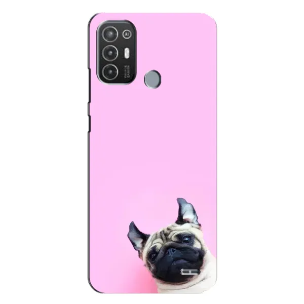 Чехол с рисунком «Собака на розовом» для TECNO Pop 6 Pro (BE8) Чехол с рисунком «Собака на розовом» для TECNO Pop 6 Pro (BE8)