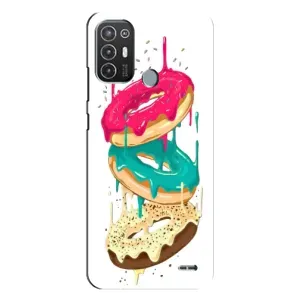 Чехол с изображением вкусной еды для TECNO Pop 6 Pro (BE8) (Сочные пончики)