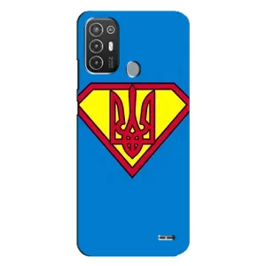 Чехол с картинкой (Патриотический ГЕРБ) на TECNO Pop 6 Pro (BE8)