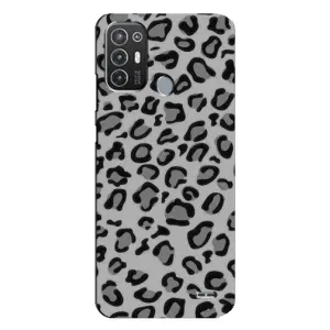 Чехол с леопардовым принтом на TECNO Pop 6 Pro (BE8) (Темный леопрад)