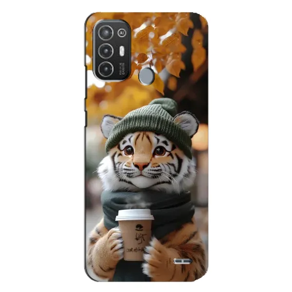 Чохол з малюнком «Тигр з кавою» для TECNO Pop 6 Pro (BE8) Чохол з малюнком «Тигр з кавою» для TECNO Pop 6 Pro (BE8)