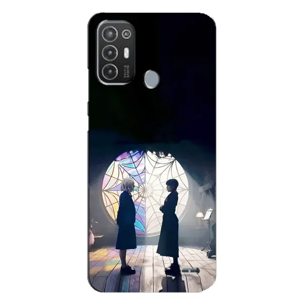 Чехол с рисунком «Уэнсдей и Энди» для TECNO Pop 6 Pro (BE8) Чехол с рисунком «Уэнсдей и Энди» для TECNO Pop 6 Pro (BE8)