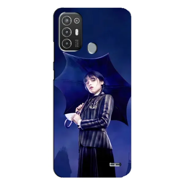 Чехол с рисунком «Уэнсдей с зонтом» для TECNO Pop 6 Pro (BE8) Чехол с рисунком «Уэнсдей с зонтом» для TECNO Pop 6 Pro (BE8)