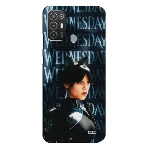 Чохол з картинкою Венсдей на TECNO Pop 6 Pro (BE8) (Вендсдей з ушками)